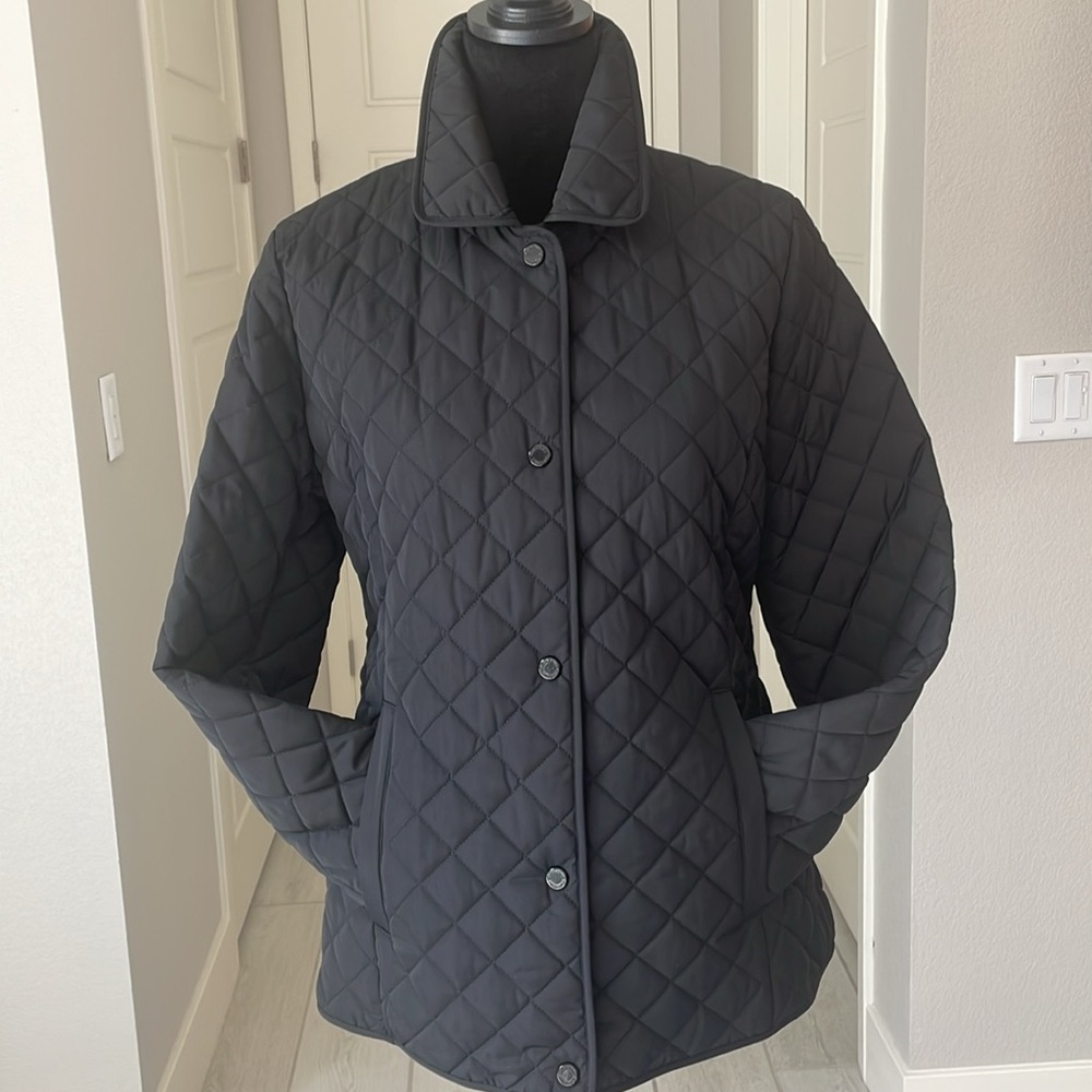 Calvin Klein Black Quilted Water& Wind Resistant Jacket Size S NWT